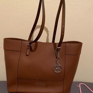 Guess tan handbag